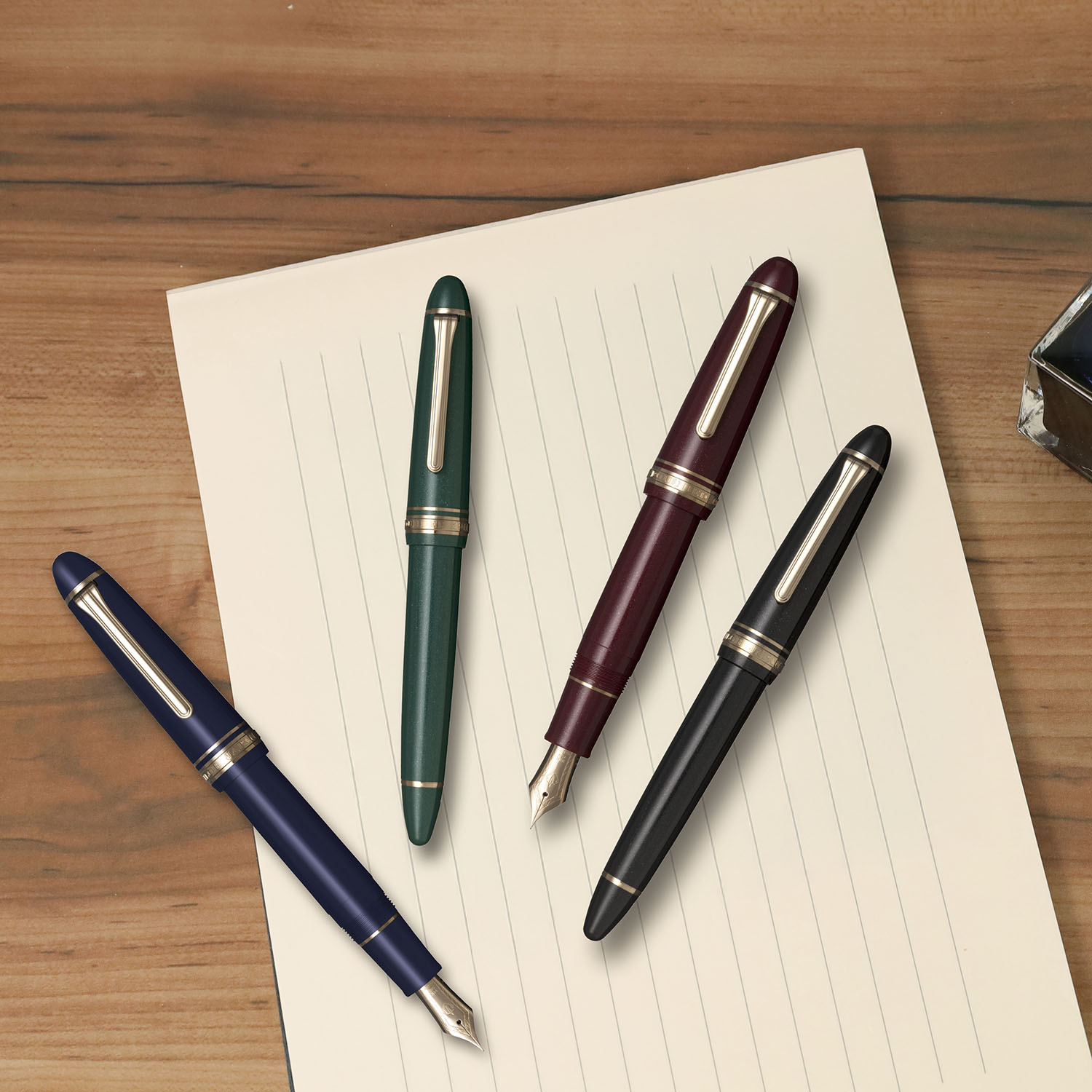 Sailor 1911L 14k Red GT Fountain pen - Vulpen / Fountain pen